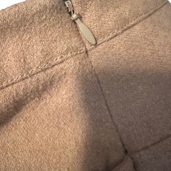 Vineyard Vines Beige Wool Blend Lined Mini Skirt With Pockets Women Sz 8 - Picture 11 of 11